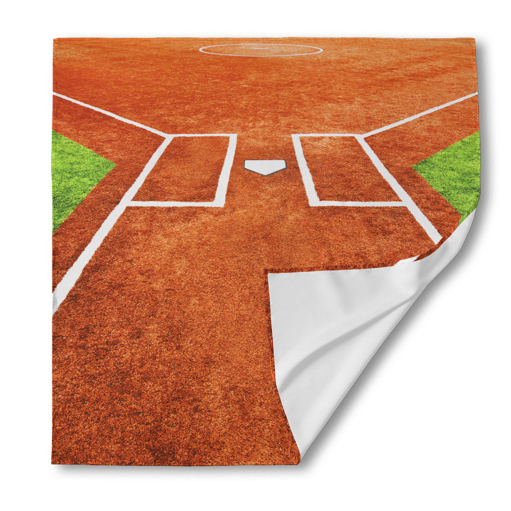 Softball Playing Field Print Silk Bandana