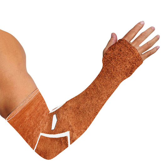 Softball Playing Field Print Sun Protection Arm Sleeves