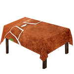 Softball Playing Field Print Tablecloth