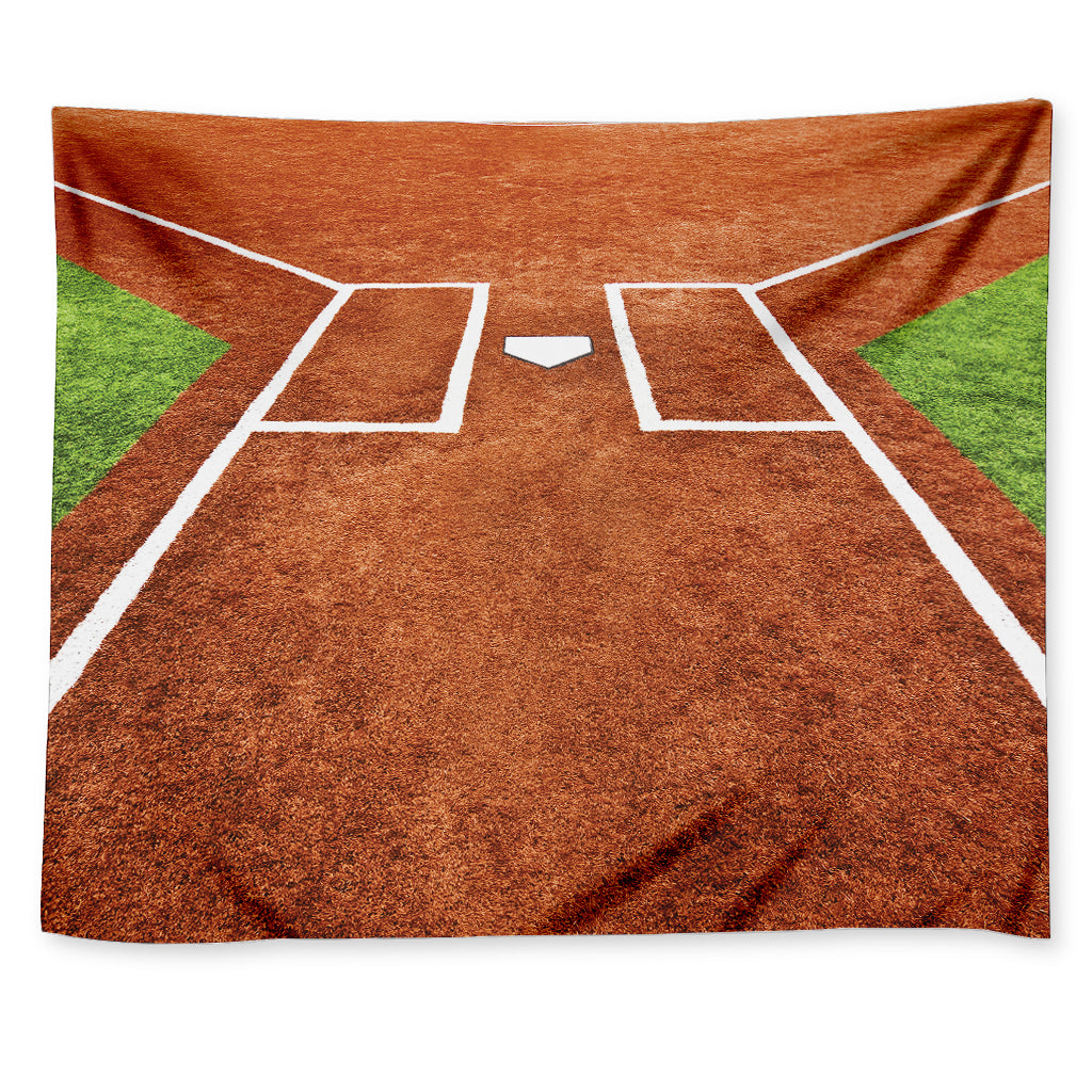 Softball Playing Field Print Tapestry