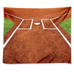 Softball Playing Field Print Tapestry