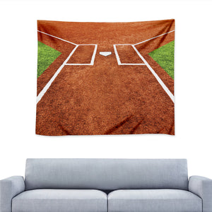 Softball Playing Field Print Tapestry