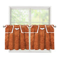 Softball Playing Field Print Tier Curtains