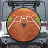 Softball Playing Field Print Tire Cover With Camera Hole