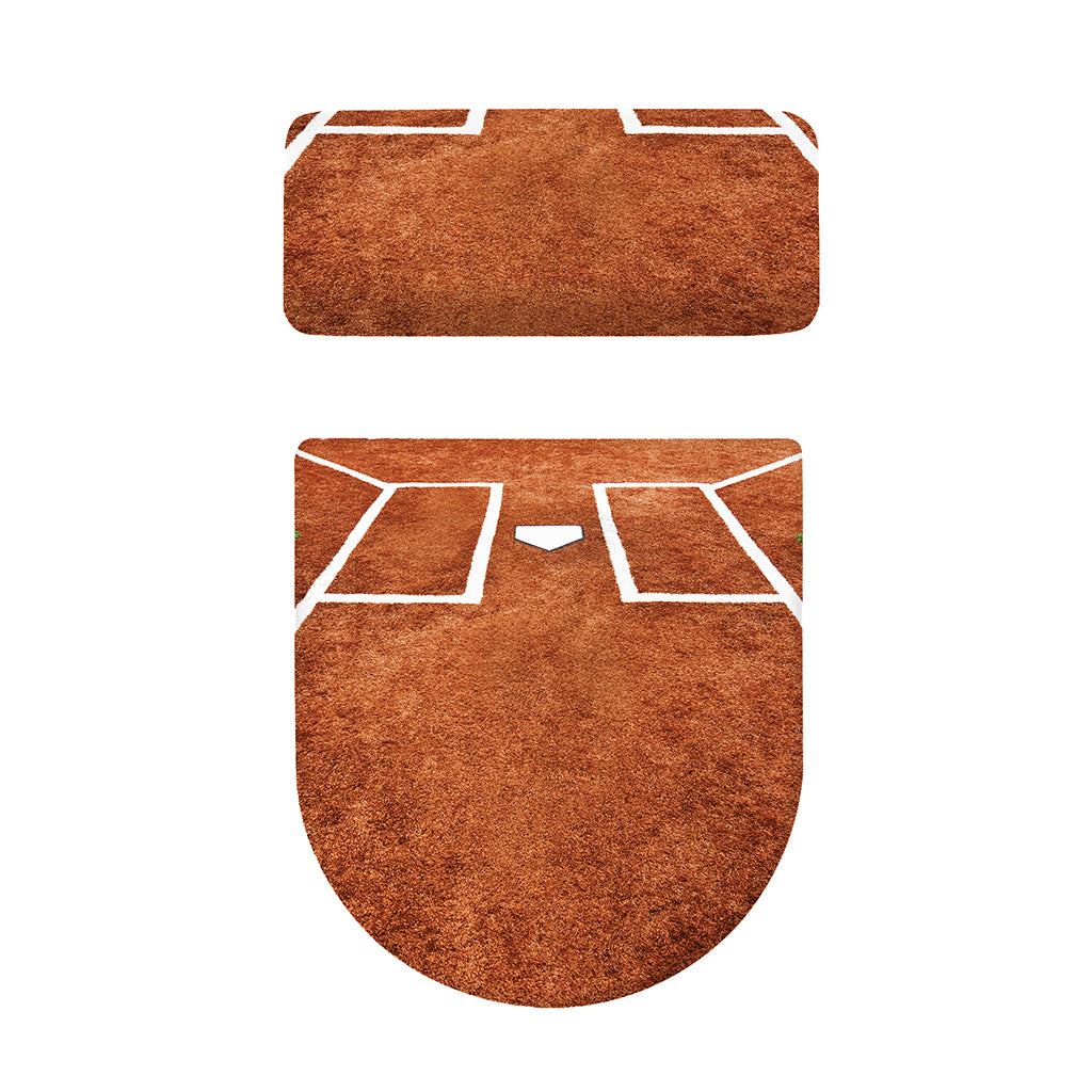 Softball Playing Field Print Toilet Lid And Tank Cover Set