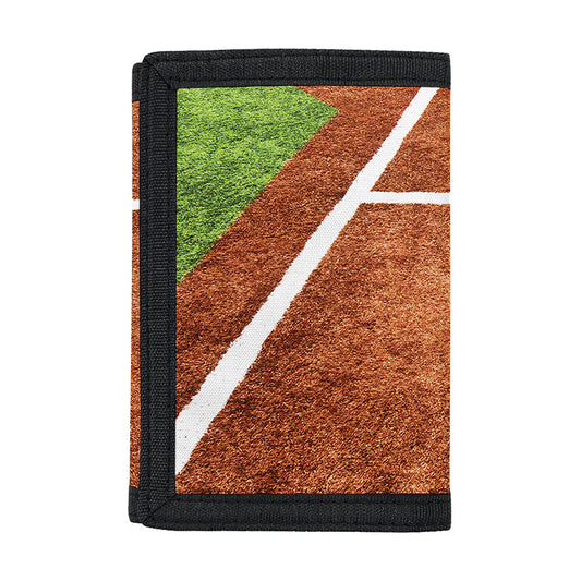 Softball Playing Field Print Trifold Wallet