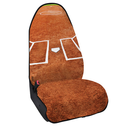 Softball Playing Field Print Waterproof Car Seat Cover