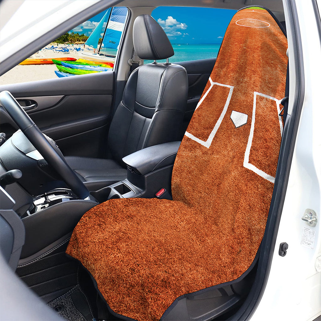 Softball Playing Field Print Waterproof Car Seat Cover