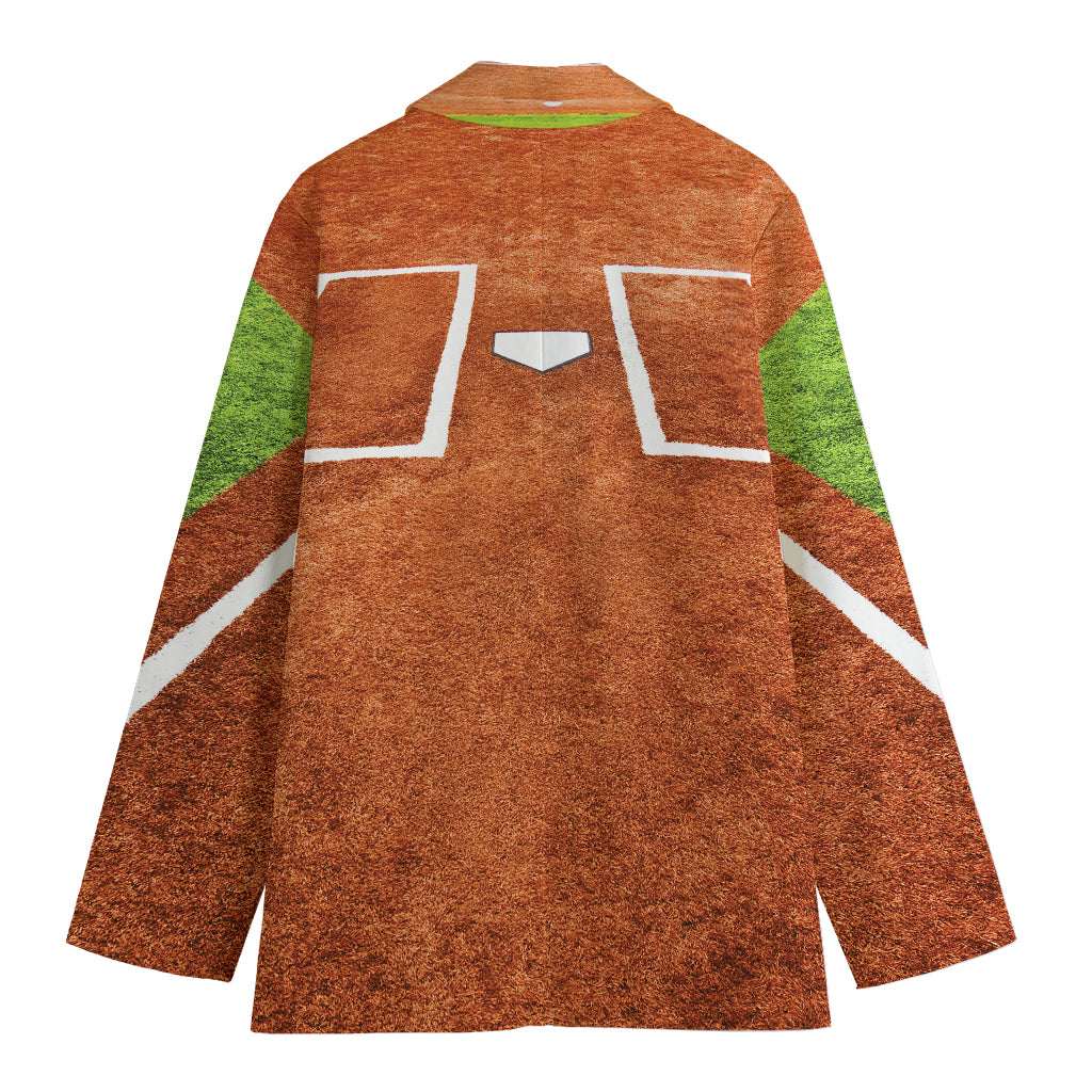 Softball Playing Field Print Women's Blazer