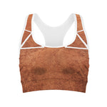 Softball Playing Field Print Women's Sports Bra