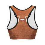 Softball Playing Field Print Women's Sports Bra