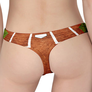 Softball Playing Field Print Women's Thong