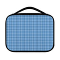 Solf Blue Tattersall Pattern Print Classic Bible Case