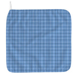 Solf Blue Tattersall Pattern Print Hand Towel