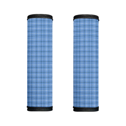 Solf Blue Tattersall Pattern Print Handle Covers