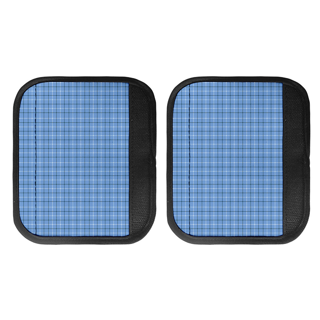 Solf Blue Tattersall Pattern Print Handle Covers
