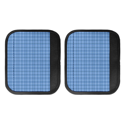Solf Blue Tattersall Pattern Print Handle Covers