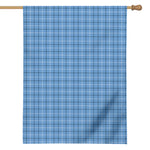 Solf Blue Tattersall Pattern Print House Flag
