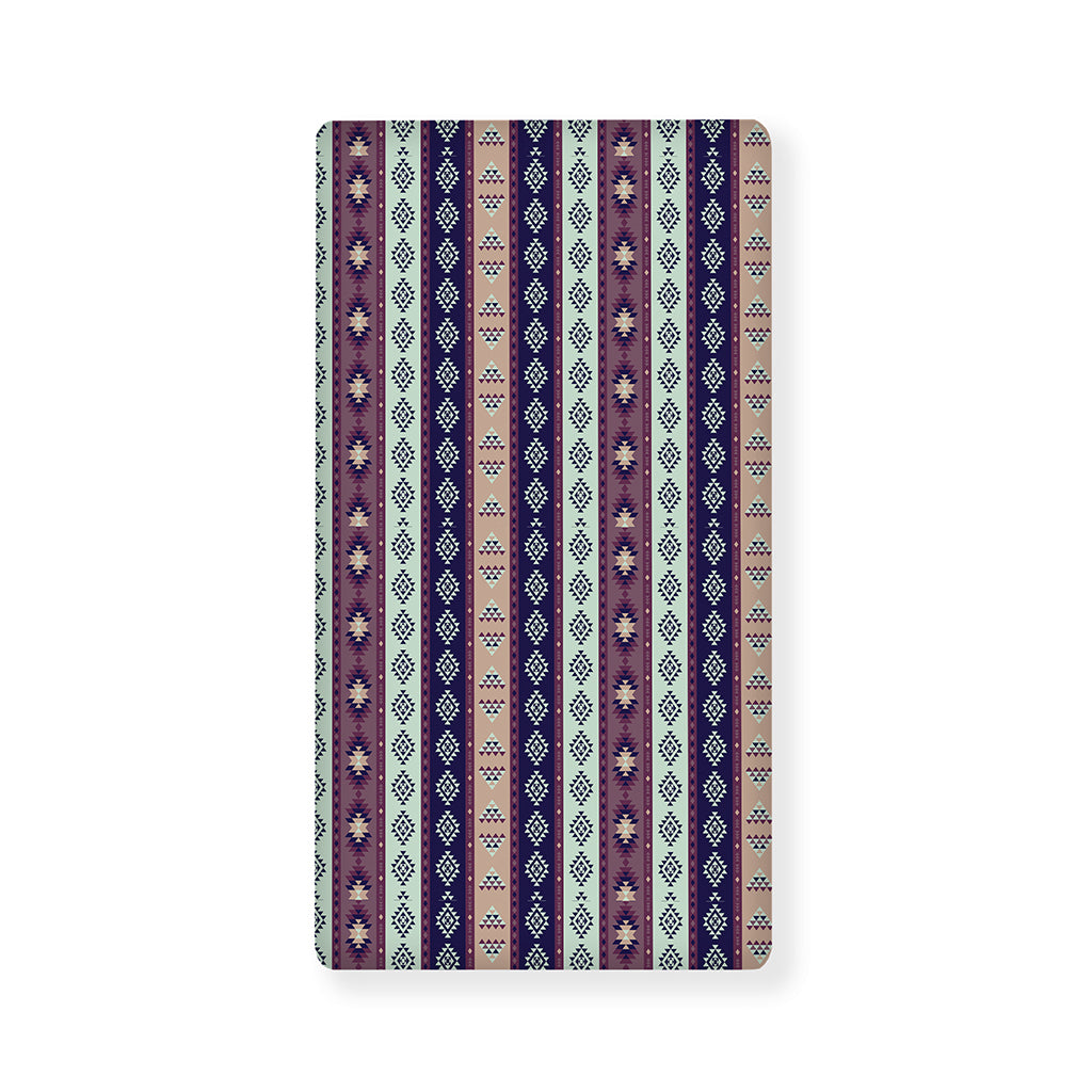 Southwestern Stripe Pattern Print Baby Crib Sheet