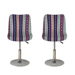 Southwestern Stripe Pattern Print Bar Stool Covers