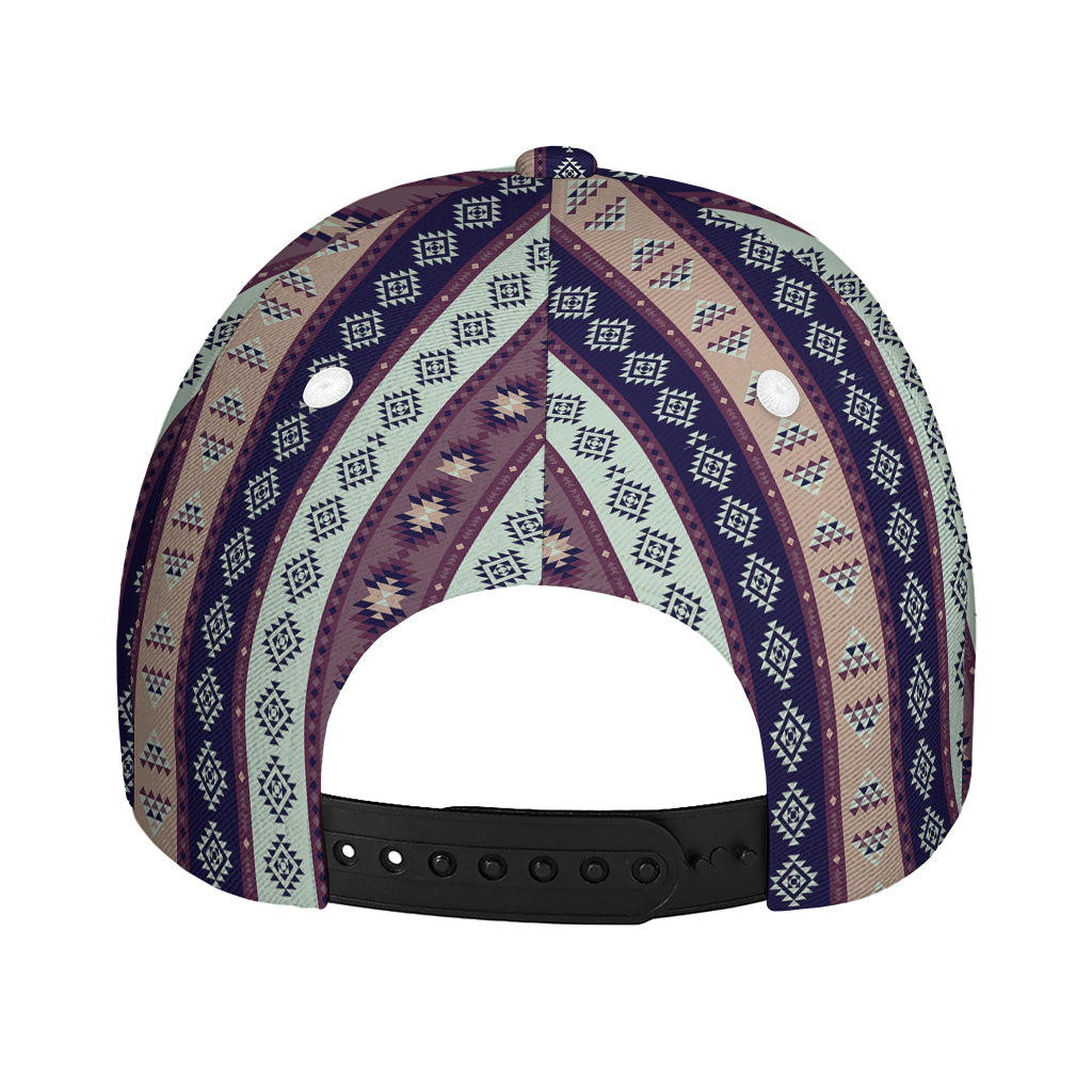 Southwestern Stripe Pattern Print Baseball Cap