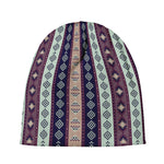 Southwestern Stripe Pattern Print Beanie