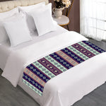 Southwestern Stripe Pattern Print Bed Runner