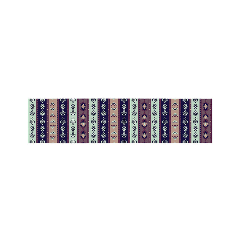 Southwestern Stripe Pattern Print Bed Runner