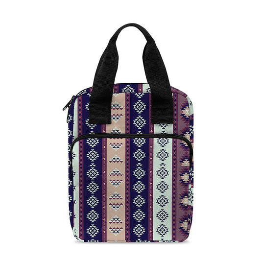 Southwestern Stripe Pattern Print Bible Tote Bag