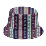 Southwestern Stripe Pattern Print Bucket Hat