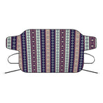 Southwestern Stripe Pattern Print Car Windshield Snow Cover