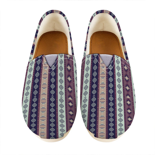 Southwestern Stripe Pattern Print Casual Shoes