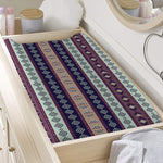 Southwestern Stripe Pattern Print Changing Pad Cover