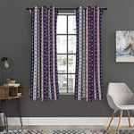 Southwestern Stripe Pattern Print Curtain