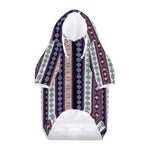 Southwestern Stripe Pattern Print Dog Zip Up Hoodie