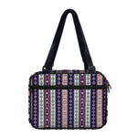 Southwestern Stripe Pattern Print Double Strap Bible Bag