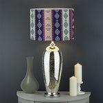 Southwestern Stripe Pattern Print Drum Lamp Shade
