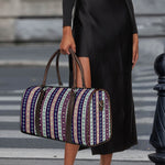Southwestern Stripe Pattern Print Duffle Bag