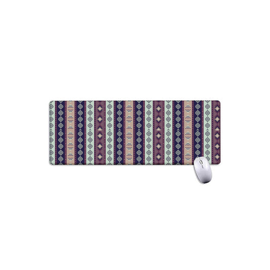 Southwestern Stripe Pattern Print Extended Mouse Pad