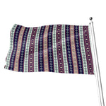 Southwestern Stripe Pattern Print Flag