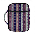 Southwestern Stripe Pattern Print Front Pocket Bible Bag