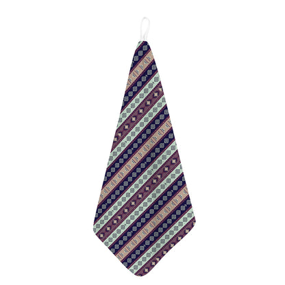 Southwestern Stripe Pattern Print Hand Towel