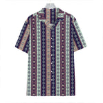 Southwestern Stripe Pattern Print Hawaiian Shirt