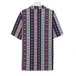 Southwestern Stripe Pattern Print Hawaiian Shirt