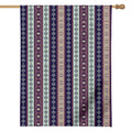 Southwestern Stripe Pattern Print House Flag