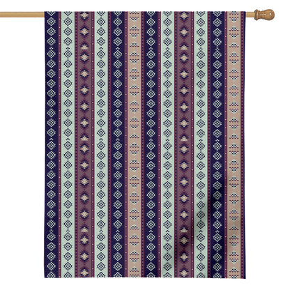 Southwestern Stripe Pattern Print House Flag