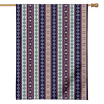 Southwestern Stripe Pattern Print House Flag