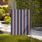 Southwestern Stripe Pattern Print House Flag