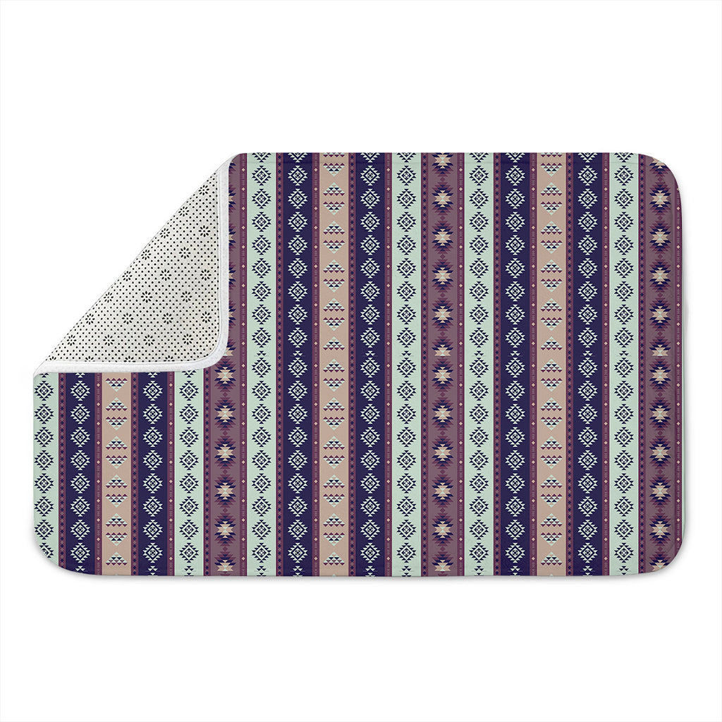 Southwestern Stripe Pattern Print Indoor Door Mat