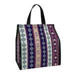 Southwestern Stripe Pattern Print Insulated Lunch Tote